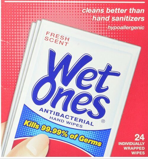 WET ONES ANTIBACTERIAL HAND SANITIZER WIPES SINGLES — The Industry Supply  Store